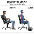 thumbnail image 4 of Foot Rest for Under Desk at Work - Ergonomic Foot Stools for Under Office Desk - Rocking Footrest with Roller Massager - Leg Rest for Chair, Computer Gaming - Promote Leg Circulation, 4 of 7