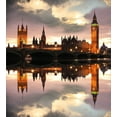 thumbnail image 3 of Ambesonne Urban Duvet Cover Set, Surreal Evening Big Ben, Calking, Cinnamon Grey, 3 of 3