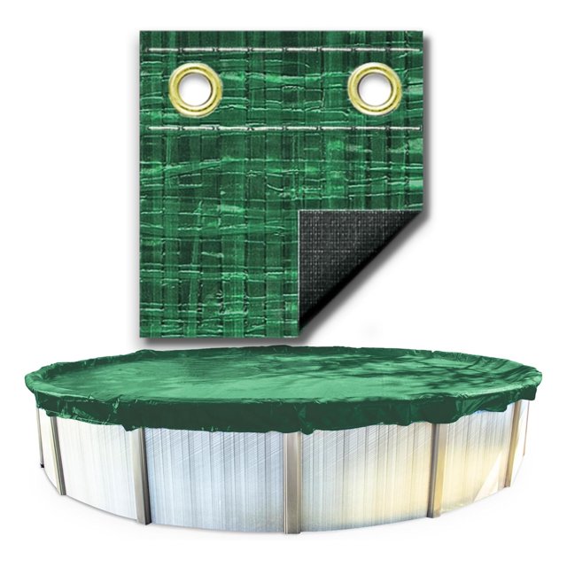 Swimline Hydrotools Ripstopper Winter Pool Cover for 21 x 43 Ft Above Ground Oval Pools