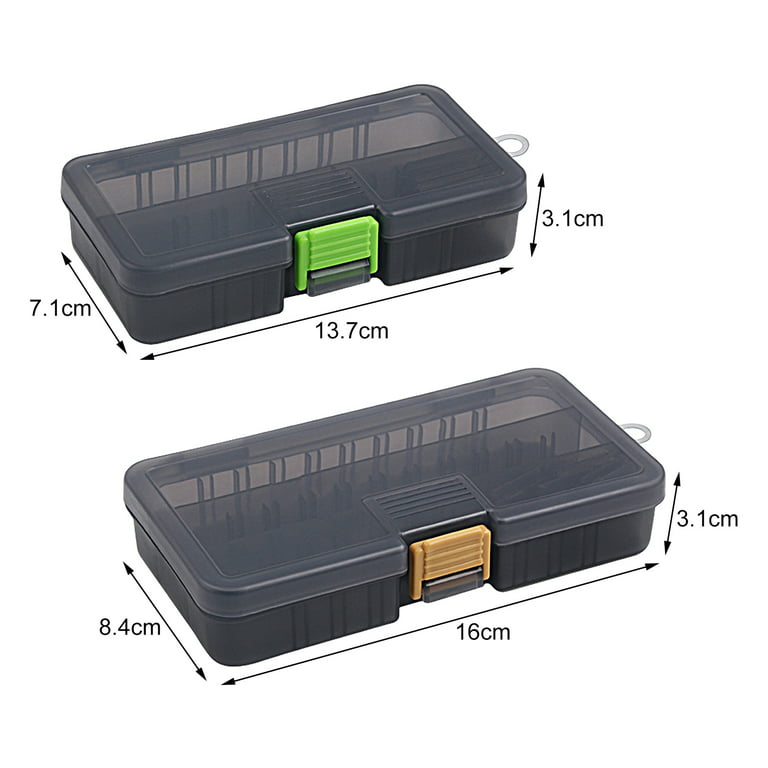 UDIYO Fishing Lure Box Multifunctional Transparent Grey Strong Removable DIY  Baffle Tools Storage Heavy Duty Bait Sequins Tackle Container Box for  Outdoor Fishing 