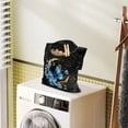 thumbnail image 2 of ZIATUBLE Moon Hanging Clothes Bags Butterfly Flower Clothespin Bag with Hanging Hook Dirty Resistant Hanging Pantry Organizer for Storage Bags Elastic Laundry Clothes Pin Holder, 2 of 7