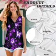 thumbnail image 6 of FUIALDOLG Purple Butterfly Tops for Women Sleeveless Tank Soft Comfort Casual Summer V Neck Tank Tops Regular Fit Casual T-shirt Basic Tee Blouse,5XL, 6 of 7
