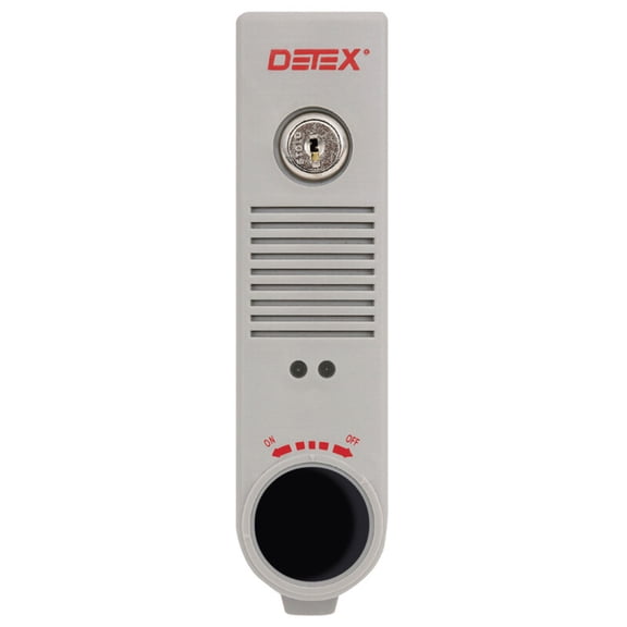 Detex EAX-300SK1 GRAY Door Prop Alarm Surface Mount Battery Powered One MS-1039S Magnetic Switch Gray Finish