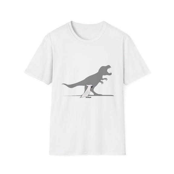 Hilarious Dinosaurs Cockatiel Parakeet Macaw Enthusiast Humorous Cockateel Cockatoo Adorable Nymphicus Unisex Softstyle T-Shirt