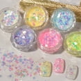 thumbnail image 4 of dianhelloya 1 Box Luminous Nail Sequins Women Fluorescent Nail Glitter Flake Nails Art Decoration Manicure Accessories 4, 4 of 8