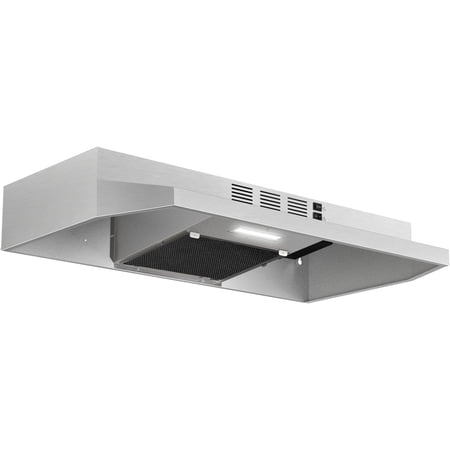 Range Hood 30 inch Under Cabinet Stainless Steel Kitchen Vent Hood 280CFM Built-in Color silver