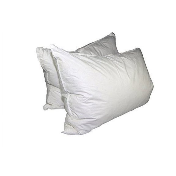 Hotel Feather and Down King Size Bed Pillow Set (2 Pack)