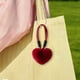 thumbnail image 4 of Llavero De Fibra De Poliéster Llavero Con Forma De Corazón En Terciopelo De Poliéster Rojo Suave Para Decorar Bolsos, Carteras O Mochilas, 10cm Rkxzt, 4 of 9