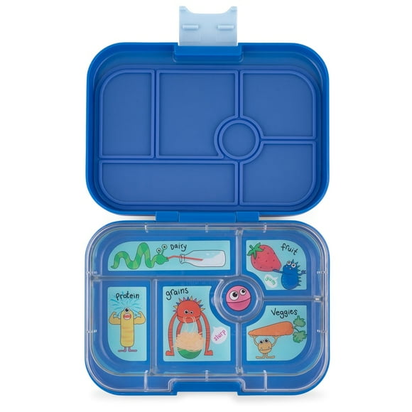 Yumbox True Blue Funny Monsters 6 Compartimientos Azul