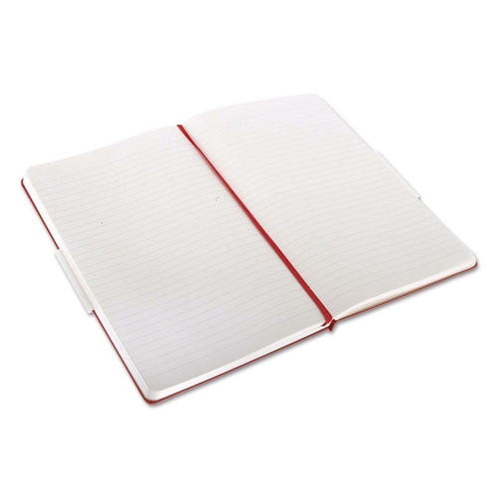 Classic Colored Hardcover Notebook, 1 Subject, Narrow Rule, Red Cover, 8.25 X 5, 240 Sheets | Bundle of 2 Each