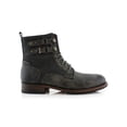 thumbnail image 3 of Polar Fox Mitch MPX808576 Mens Casual Cap Toe Boot Combat Zipper Boots, in Brown, Men's Size 10.5, 3 of 5