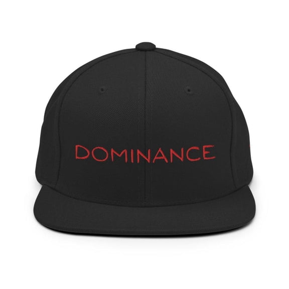 DOMINANCE Embroidered Snapback Hat