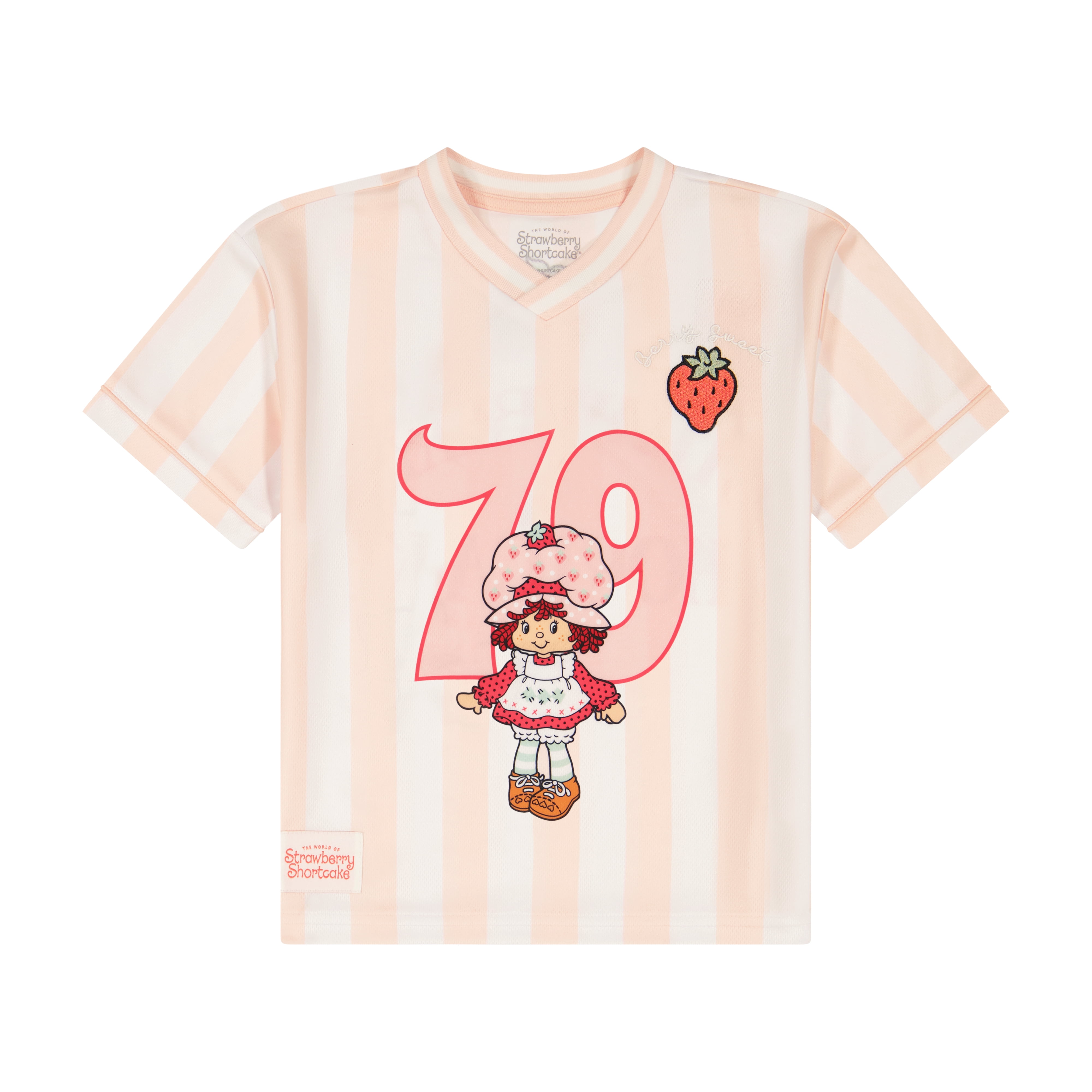 Strawberry Shortcake Toddler Girl Short Sleeve Jersey, Sizes 12 Months-5T