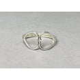 thumbnail image 5 of Heaven Crafts Double Heart Shape Ring 925 Sterling Silver Handmade Open Heart Minimalist Design, 5 of 6