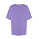 thumbnail image 4 of Usted Es Más Que una Camisa de Puntuación de Prueba, de Moda Casual Color Sólido Botón de Manga Corta Cuello en V para Mujeres, 4 of 7