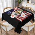 thumbnail image 1 of American American Samoa Flag Square Tablecloth Black, Stain & Wrinkle Resistant, Washable Polyester Table Cloth Funny for Holiday, Buffet Parties, and Wedding(American American Samoa Flag), 1 of 1