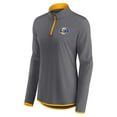 thumbnail image 2 of Women's Fanatics  Gray Los Angeles Rams Corner Long Sleeve 1/4 Zip Top, 2 of 3