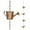 A, variant on Steel Leaf Rain Chain, Metal Garden Art Gift For Mom, Gutters, Rain Catcher For Downspout With Adapter, Thick Iron Flower Cups Garden Decor