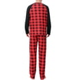 thumbnail image 2 of Sonducket Pijamas navideños a juego con la familia, ropa de salón navideña a cuadros, camisón de manga larga con cuello Pijama HOMBRE XL Sonducket AP004036-08, 2 of 6