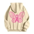 thumbnail image 5 of QHFBli Sweatshirt for Women Cancer Full Zip Hoodie Graphic Pink Ribbon Casual Sweatshirt Y2K Outerwear Hoodies with Pockets, 5 of 6