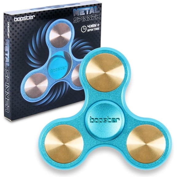 Go! Games, bopster TriSpinner Metallic Blue & Gold Fidget Spinner