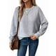 thumbnail image 3 of Suéteres de Mujer de Otoño, Informales, de Larga, Ligeros, de Gran Tamaño, Tipo Pulóver Gris S, 3 of 10