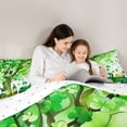 thumbnail image 5 of Feelyou Farmhouse Gnome Full Size Comforter Sets, Shamrock Truck Day Bedding Sets, 3pcs, 5 of 8
