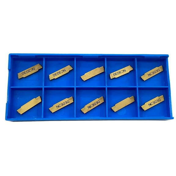 MGMN200-G Insert Carbide Cemented Cut-Off Tool 10 Pcs Durable Finishing For MGEHR/MGIVR Grooving Holder Inserts