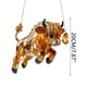 thumbnail image 5 of Adorno colgante de vaca para ventana | Decoración de animales de granja estilo vidriera | Detalles de mariposas y flores, 5 of 7