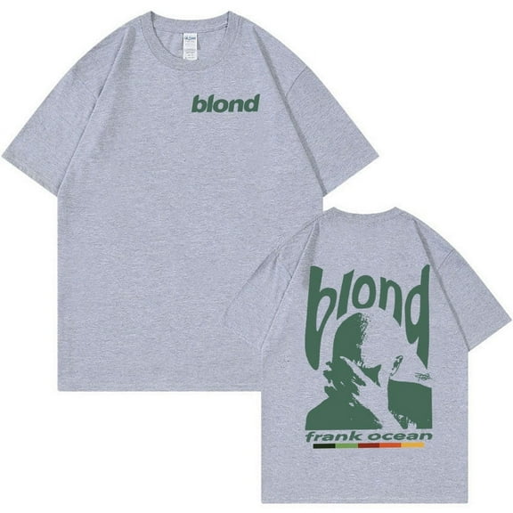 Rapper Frank Retro Graphic T Shirt Men's Hip Hop Ocean Album Clothing T-Shirts Y2k Unisex Blond Fashion Oversized Cotton T-shirt