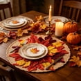 thumbnail image 6 of Kbndieu Fall Placemats Autumn Harvest Maple Leaf Placemats Thanksgiving Table Place Mats Decorations for Home Kitchen Dining Table Holiday Party Decor, 6 of 7