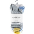 thumbnail image 2 of GoldToe Edition Women's Striped Half Cushion Short Crew Socks Assorted, 6 Pairs, Size 6-9, 2 of 10
