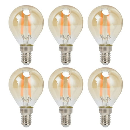 

2024 6PCS Gold G45 Vintage Bulb E14 Base Lamp for Home Light Fixtures Decorative 4W 220V Warm Light