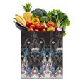 thumbnail image 1 of Retro Paisley Floral Washable Fabric Tote - Foldable Shopping Bag with Abstract Geometric Design, Eco-Friendly & Spacious, 1 of 6