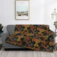 thumbnail image 2 of Disketp Embroidery Chicken Rooster And Sunflowers Flannel Blankets - Thick and Warm Blanket for Winter, Soft Fuzzy Plush King Blanket for All Seasons60"x50", 2 of 6