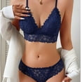thumbnail image 6 of Lingerie Set for Women Sexy Lace Bra and Panty Sets 2 Piece Lace Bralette Set, 6 of 7