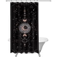 thumbnail image 6 of Zodiac Constellation Shower Curtain Astrology Small Stall Half 36Wx72H Inch Gothic Psychedelic Moon Phase Sun Mystic Mystic Galaxy Aesthetic Cool Polyester Fabric Bathroom Bathtub, 6 of 6