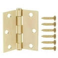 thumbnail image 3 of (2 pack) Hyper Tough 3-1/2 Inch New Square Corner Squeak-Free Door Hinge Brass, 1 Piece, 3 of 9