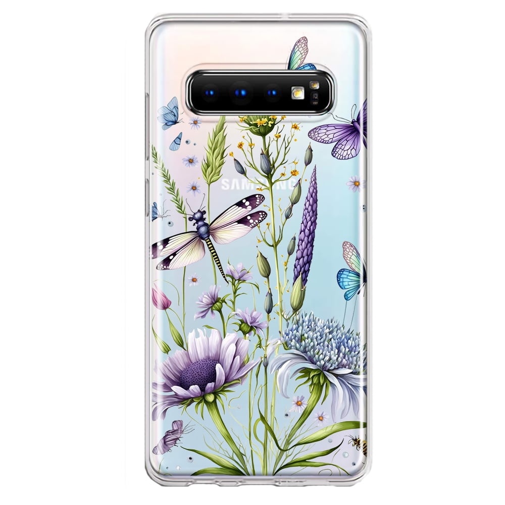 MUNDAZE Samsung Galaxy S10 Shockproof Clear Hybrid Protective