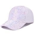 thumbnail image 4 of WEIYLL Baseball Cap Women Fashion Rhinestone Summer Activities Multicolour Headwear Hat One Size, 4 of 5