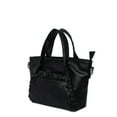 thumbnail image 2 of Olivia & Kate Women's Vegan Leather Black Everyday Satchel withTop Handles & Chain Strap, 2 of 6