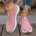 thumbnail image 2 of Rokment Womens Orthopedic Slip on Socks Walking Running Shoes Comfortable Arch Support Memory Foam Cross-Training Non Slip Nursing Sneakers Pink Size 6.5, 2 of 6