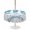 Gray, variant on Outdoor Tablecloth with Umbrella Hole for Patio/Picnic/Party/Camping, Ocean Seahorse Waterproof Table Cloth Round Cover Washable, Summer Coastal Animal Ombre Blue (Dia 54")