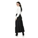 thumbnail image 3 of Falda larga con vuelo Roman Fashion /Juvenil, 7061 (Negro) negro G, 3 of 4