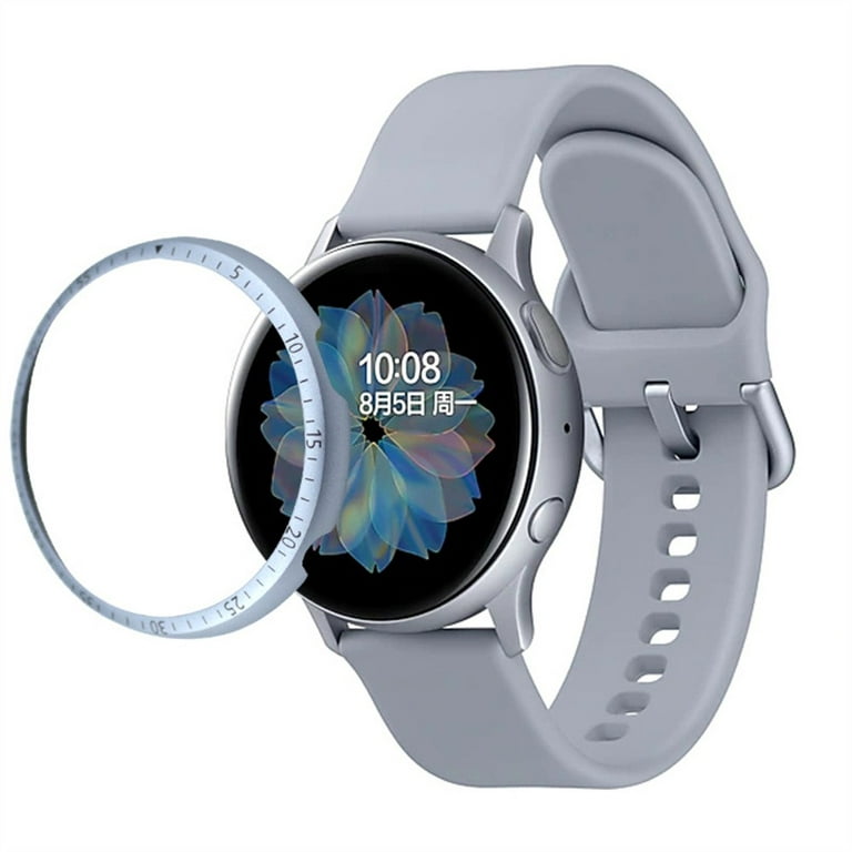 dignidad Penetración Gastos de envío YuiYuKa Case For Samsung Galaxy Watch active 2 40mm 44mm Protector Bezel  Ring Accessories Adhesive Metal Bumper Cover Active2 40 44 mm - blue -  Walmart.com