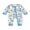 Blue, variant on Newborn Baby Boys Girl Valentines Day Outfits Cute Infant Bear Excavator Romper Zipper One Piece Jumpsuit Long Sleeve Fall Winer Spring Clothes