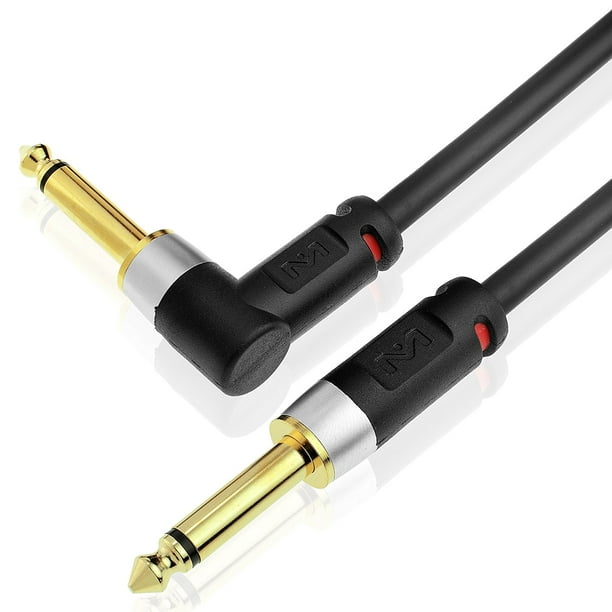 Mediabridge Ultra Series Right Angle Guitar Instrument Cable (6 Feet
