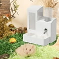 thumbnail image 6 of Hamster Automatic Feeder Water Bottle Food Bowl 3 in 1 Design for Small Animals Ferrets Chinchillas Cage Accessories, 6 of 9