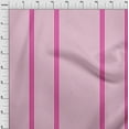 thumbnail image 3 of oneOone Cotton Poplin Light Pink Fabric Wide Stripe Sewing Craft Projects Fabric Prints By Yard 42 Inch Wide, 3 of 4