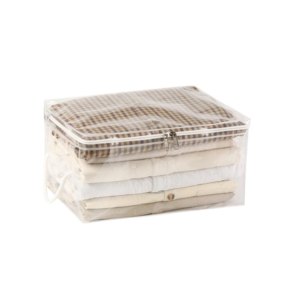 Large Capacity Clear Organizer Foldable Storage Pouch for Sweater Bed Sheet and Travel